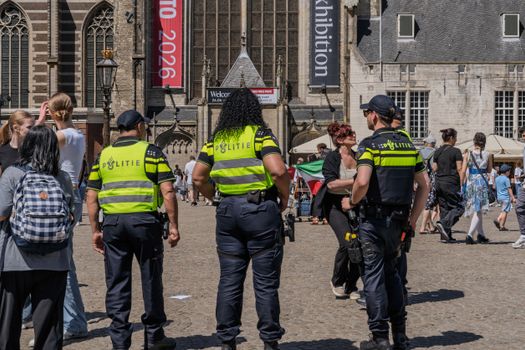 Praalwagens en publiek tijdens fruitcorso tiel 2026 in de binnenstad van Tiel